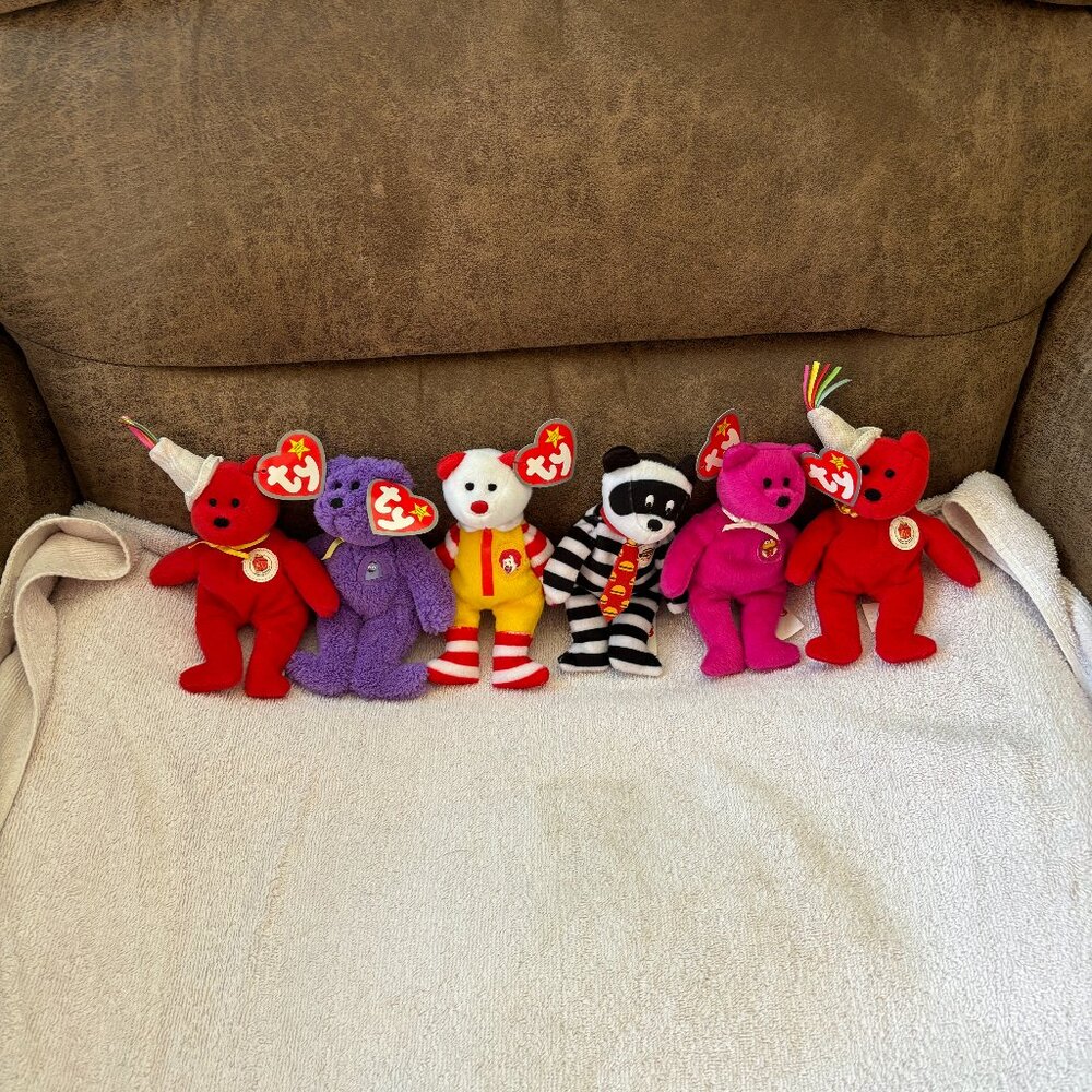 McDonald's set of Ty beanie babies